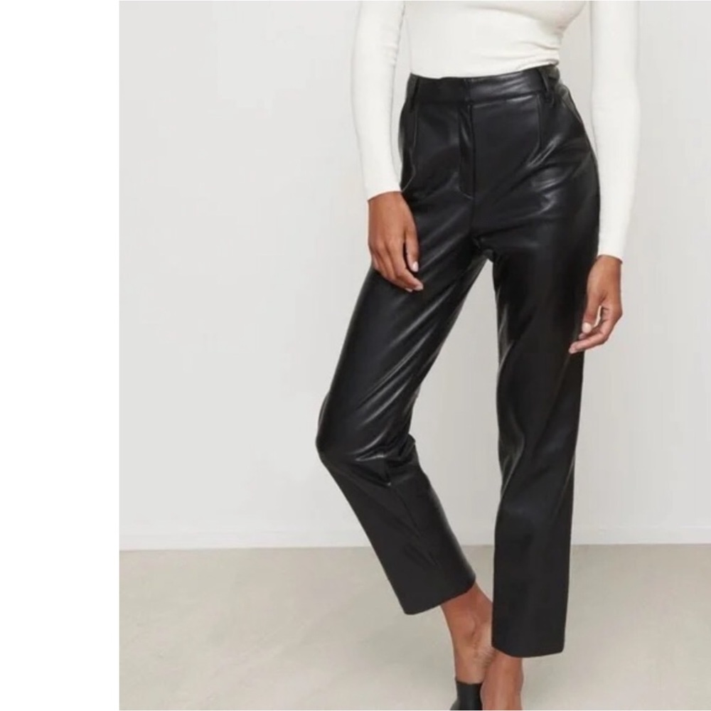 Dynamite Faux Leather Pant- Size 8- Black